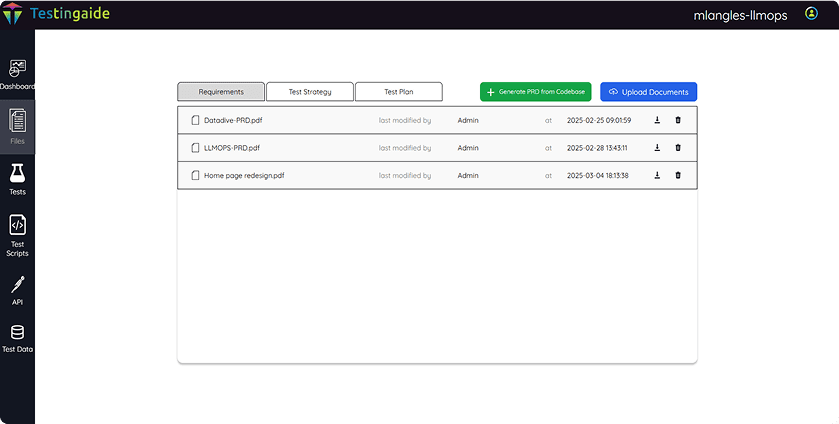 Product Screen